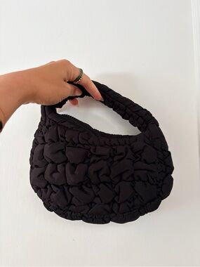 COS Black Quilted Mini Shoulder Bag